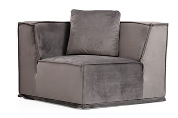 Soffa m. Divan Woodlaw 6-sits - Grå - Möbler - Soffa - Hörnsoffa