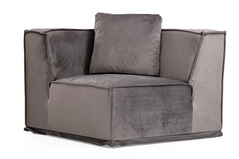 Soffa m. Divan Woodlaw 6-sits - Grå - Möbler - Soffa - Hörnsoffa