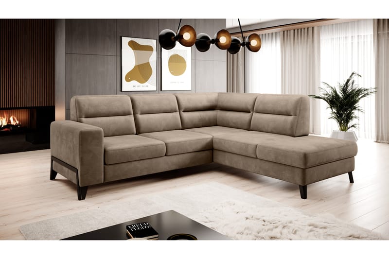 Soffa m. Schäslong Banty 4-sits - Beige - Möbler - Soffa - Divansoffa & schäslongsoffa - 4 sits soffa med divan