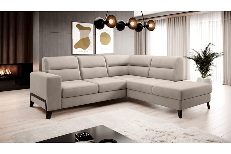 Soffa m. Schäslong Banty 4-sits - Beige - Möbler - Soffa - Divansoffa & schäslongsoffa - 4 sits soffa med divan