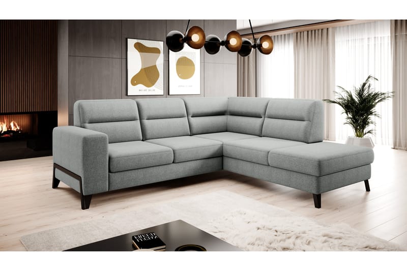 Soffa m. Schäslong Banty 4-sits - Grå - Möbler - Soffa - Divansoffa & schäslongsoffa - 4 sits soffa med divan