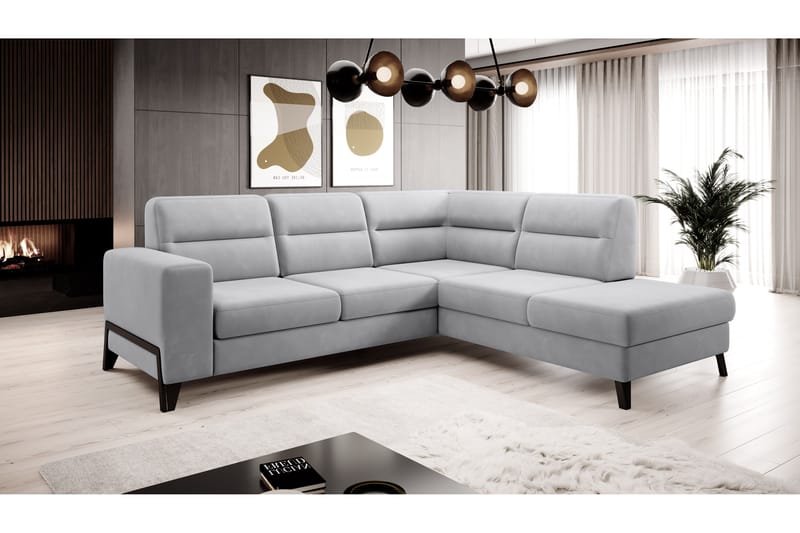 Soffa m. Schäslong Banty 4-sits - Grå - Möbler - Soffa - Divansoffa & schäslongsoffa - 4 sits soffa med divan