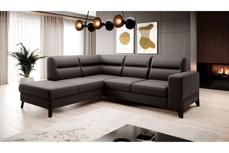 Soffa m. Schäslong Banty 4-sits - Grå - Möbler - Soffa - Divansoffa & schäslongsoffa - 4 sits soffa med divan