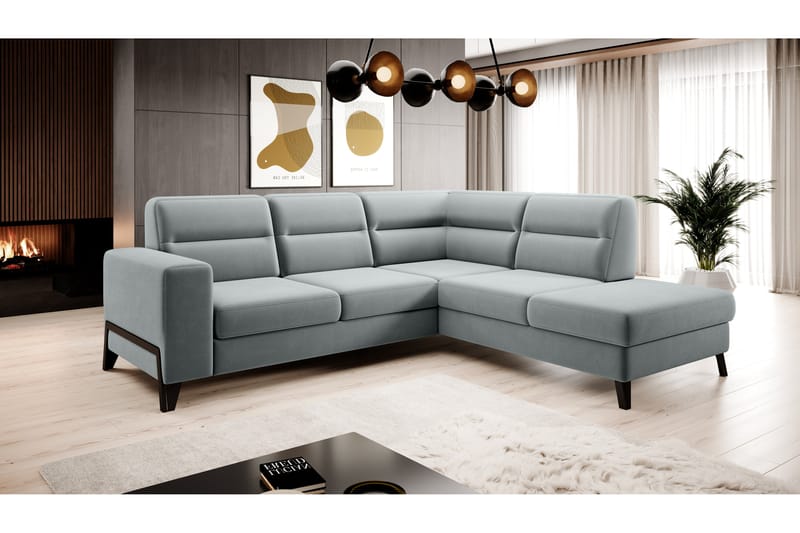 Soffa m. Schäslong Banty 4-sits - Grå - Möbler - Soffa - Divansoffa & schäslongsoffa - 4 sits soffa med divan