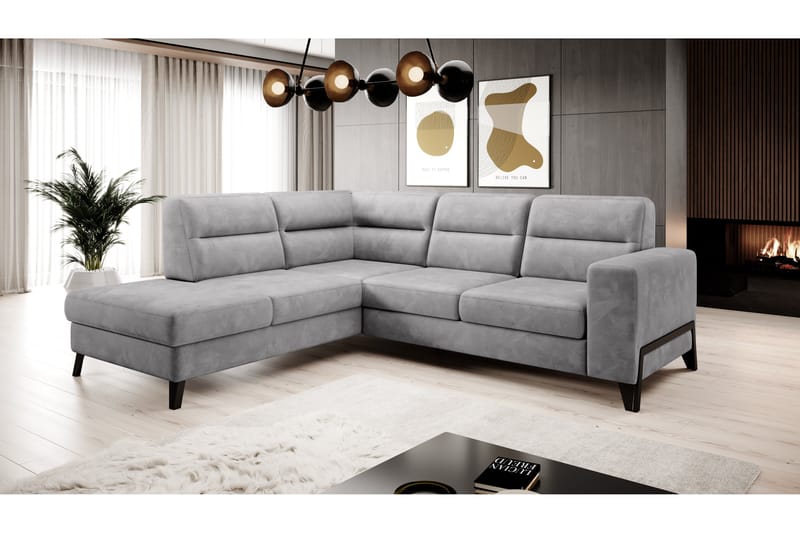 Soffa m. Schäslong Banty 4-sits - Grå - Möbler - Soffa - Divansoffa & schäslongsoffa - 4 sits soffa med divan