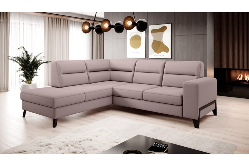 Soffa m. Schäslong Banty 4-sits - Rosa - 4 sits soffa med divan - Divansoffa & schäslongsoffa