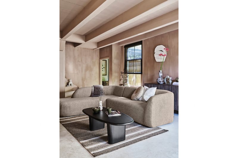 Soffa med Schäslong Mooli 3-sits - Naturmelange - Möbler - Soffa - Divansoffa & schäslongsoffa - 3 sits soffa med divan