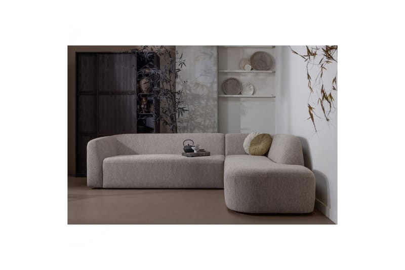 Soffa med Schäslong Mooli 3-sits - Naturmelange - Möbler - Soffa - Divansoffa & schäslongsoffa - 3 sits soffa med divan