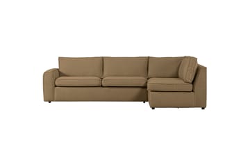 Soffa med Schäslong Vinal 3-sits - Ljusbrun - Möbler - Soffa - Divansoffa & schäslongsoffa - 3 sits soffa med divan