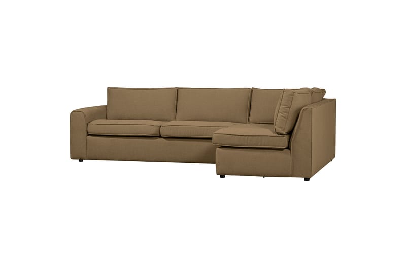 Soffa med Schäslong Vinal 3-sits - Ljusbrun - Möbler - Soffa - Divansoffa & schäslongsoffa - 3 sits soffa med divan