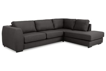 Soffa Ontario 3-sits med Schäslong Höger - Mörkgrå - Möbler - Soffa - Divansoffa & schäslongsoffa - 3 sits soffa med divan