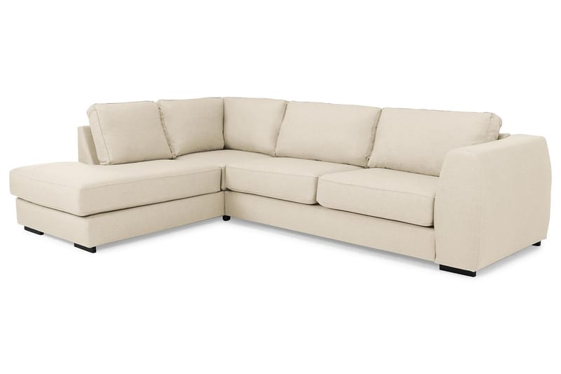 Soffa Ontario 3-sits med Schäslong Vänster - Beige - Möbler - Soffa - Divansoffa & schäslongsoffa - 3 sits soffa med divan
