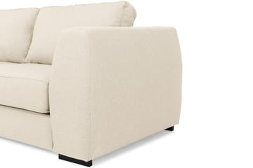 Soffa Ontario 3-sits med Schäslong Vänster - Beige - Möbler - Soffa - Divansoffa & schäslongsoffa - 3 sits soffa med divan