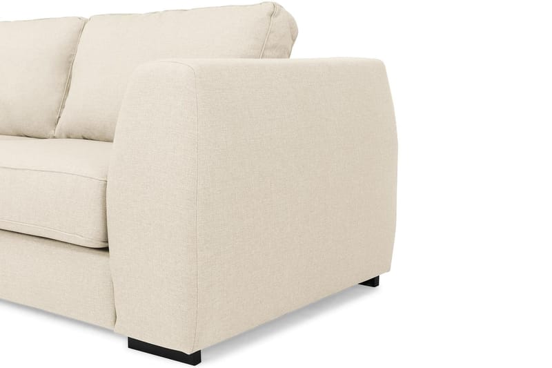 Soffa Ontario 3-sits med Schäslong Vänster - Beige - Möbler - Soffa - Divansoffa & schäslongsoffa - 3 sits soffa med divan