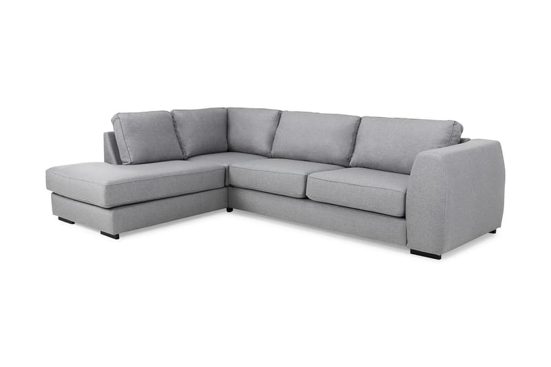 Soffa Ontario 3-sits med Schäslong Vänster - Ljusgrå - Möbler - Soffa - Divansoffa & schäslongsoffa - 3 sits soffa med divan