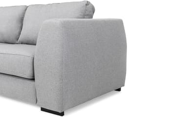 Soffa Ontario 3-sits med Schäslong Vänster - Ljusgrå - Möbler - Soffa - Divansoffa & schäslongsoffa - 3 sits soffa med divan