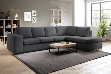 Soffa Sit Down 3-sits med Schäslong Large Höger - Mörkgrå - Möbler - Soffa - Divansoffa & schäslongsoffa - 3 sits soffa med divan