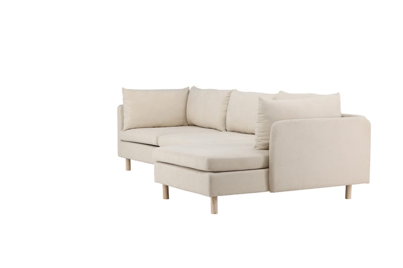 Soffa Zero m. Divan 3-sits Beige - Venture Home - 3 sits soffa med divan - Divansoffa & schäslongsoffa