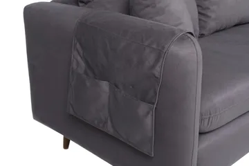 Sofiko Divansoffa Höger - Antracit/Natur - Möbler - Soffa - Divansoffa & schäslongsoffa - 4 sits soffa med divan