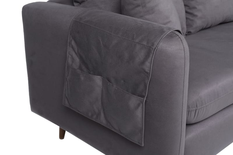 Sofiko Divansoffa Höger - Antracit/Natur - Möbler - Soffa - Divansoffa & schäslongsoffa - 4 sits soffa med divan