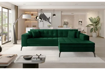 Solangis Divansoffa Höger - Grön - Möbler - Soffa - Divansoffa & schäslongsoffa