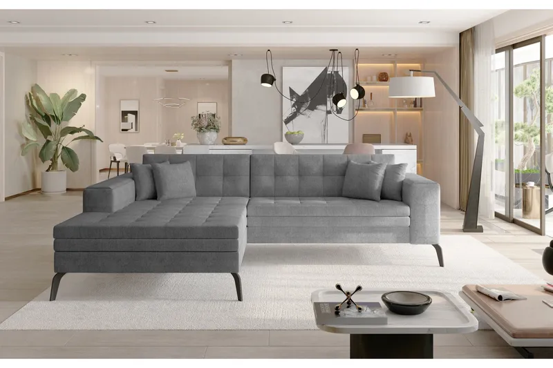 Solangis Divansoffa Vänster, Grå