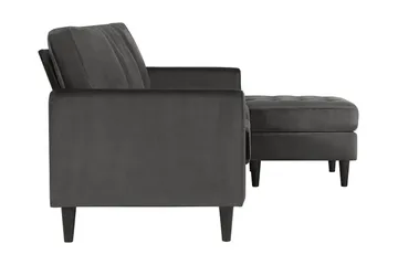 Strummer Divansoffa Grå - Möbler - Soffa - Divansoffa & schäslongsoffa - 3 sits soffa med divan