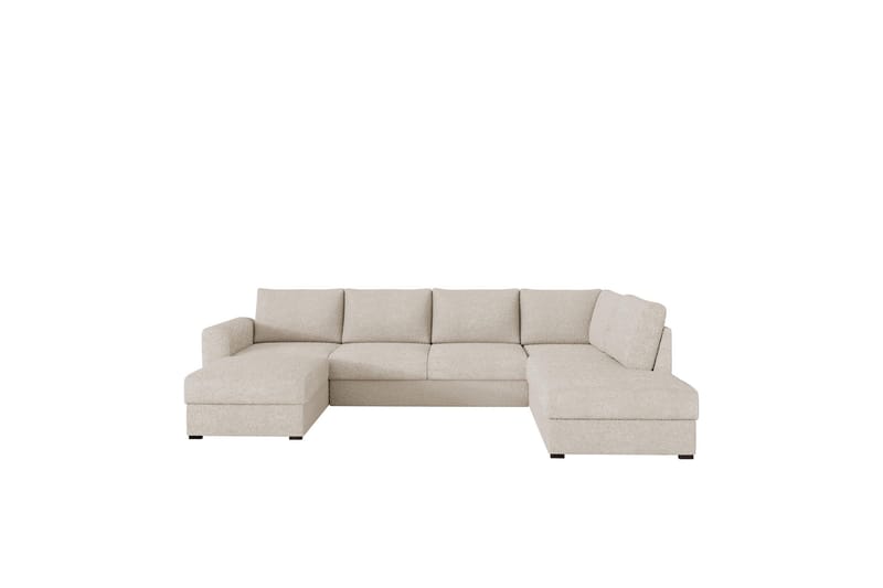 Taberk Soffa med Divan och Schäslong 4-sits, Beige