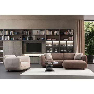 Talrosen 3-sits Soffa med Divan - Brun - Möbler - Soffa - Divansoffa & schäslongsoffa - 3 sits soffa med divan