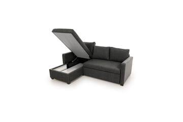 Tareen Soffa med Divan 3-sits - Mörkgrå - Möbler - Soffa - Divansoffa & schäslongsoffa - 3 sits soffa med divan