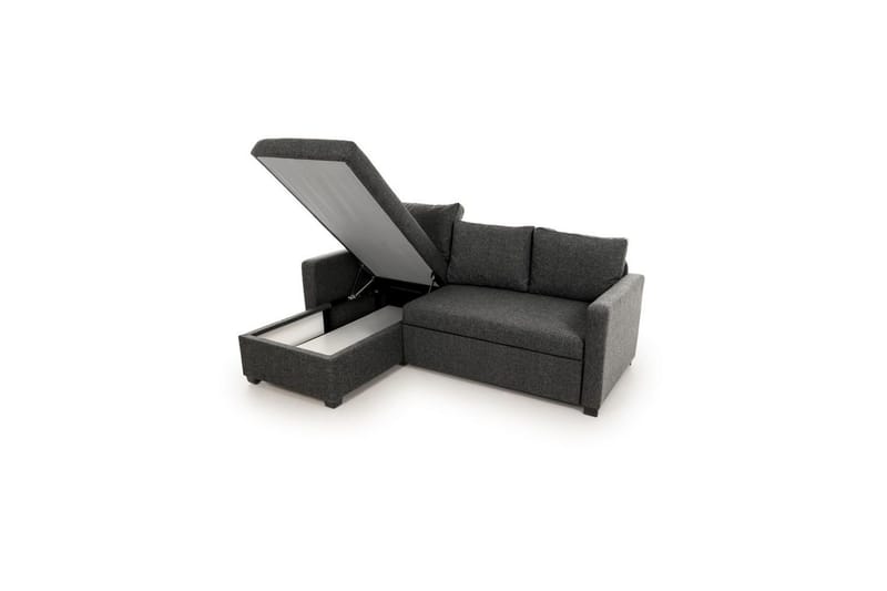 Tareen Soffa med Divan 3-sits - Mörkgrå - Möbler - Soffa - Divansoffa & schäslongsoffa - 3 sits soffa med divan