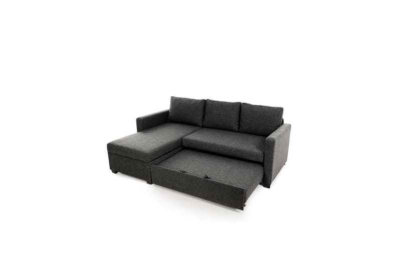 Tareen Soffa med Divan 3-sits - Mörkgrå - Möbler - Soffa - Divansoffa & schäslongsoffa - 3 sits soffa med divan