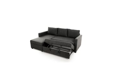 Tareen Soffa med Divan 3-sits - Mörkgrå - Möbler - Soffa - Divansoffa & schäslongsoffa - 3 sits soffa med divan