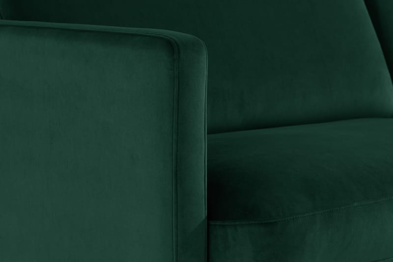 Teodin 2,5-sits Sammetssoffa med Schäslong Vänster - Grön - Möbler - Soffa - Divansoffa & schäslongsoffa - 2 sits soffa med divan