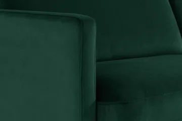 Teodin 2,5-sits Sammetssoffa med Schäslong Vänster - Grön - Möbler - Soffa - Divansoffa & schäslongsoffa - 2 sits soffa med divan