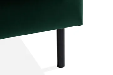 Teodin 2,5-sits Sammetssoffa med Schäslong Vänster - Grön - Möbler - Soffa - Divansoffa & schäslongsoffa - 2 sits soffa med divan