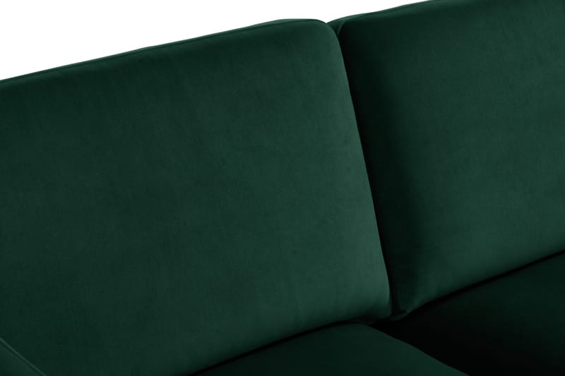 Teodin Sammetssoffa 2-sits med Divan Höger - Grön - Möbler - Soffa - Divansoffa & schäslongsoffa - 2 sits soffa med divan