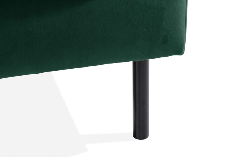 Teodin Sammetssoffa 2-sits med Divan Höger - Grön - Möbler - Soffa - Divansoffa & schäslongsoffa - 2 sits soffa med divan
