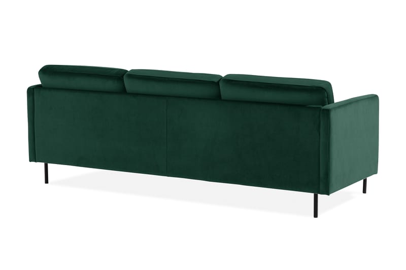 Teodin Sammetssoffa 2-sits med Divan Höger - Grön - Möbler - Soffa - Divansoffa & schäslongsoffa - 2 sits soffa med divan