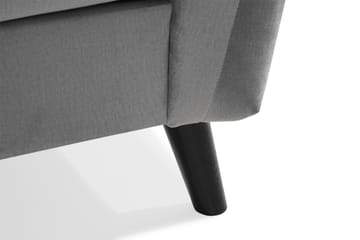 Trend 4-sits Högervänd L-formad Schäslongsoffa i Sammet - Ljusgrå - Möbler - Soffa - Divansoffa & schäslongsoffa - 4 sits soffa med divan