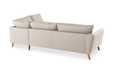 Trend 4-sits Högervänd L-formad Schäslongsoffa i Tyg 280 cm bred - Beige - Möbler - Soffa - Divansoffa & schäslongsoffa - 4 sits soffa med divan