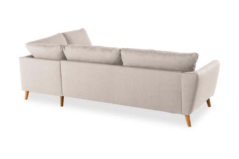 Trend 4-sits Högervänd L-formad Schäslongsoffa i Tyg 280 cm bred - Beige - Möbler - Soffa - Divansoffa & schäslongsoffa - 4 sits soffa med divan