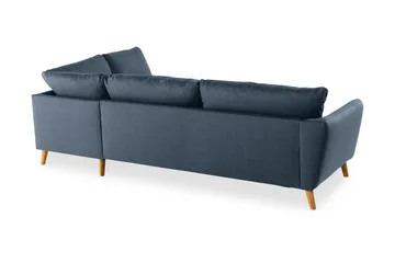 Trend 4-sits Högervänd L-formad Schäslongsoffa i Tyg - Blå - Möbler - Soffa - Divansoffa & schäslongsoffa - 4 sits soffa med divan