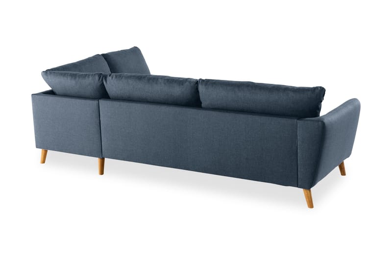 Trend 4-sits Högervänd L-formad Schäslongsoffa i Tyg - Blå - Möbler - Soffa - Divansoffa & schäslongsoffa - 4 sits soffa med divan