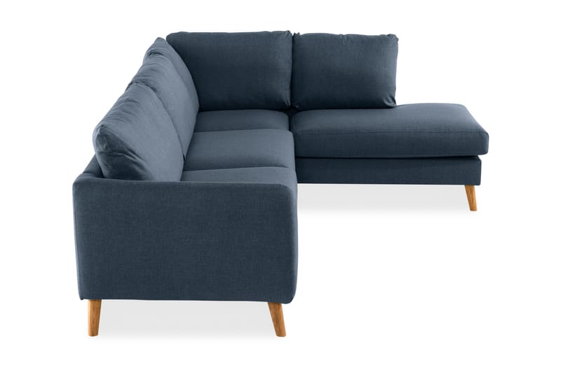 Trend 4-sits Högervänd L-formad Schäslongsoffa i Tyg - Blå - Möbler - Soffa - Divansoffa & schäslongsoffa - 4 sits soffa med divan