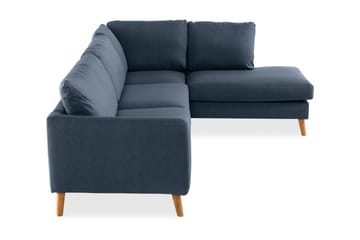 Trend 4-sits Högervänd L-formad Schäslongsoffa i Tyg - Blå - Möbler - Soffa - Divansoffa & schäslongsoffa - 4 sits soffa med divan