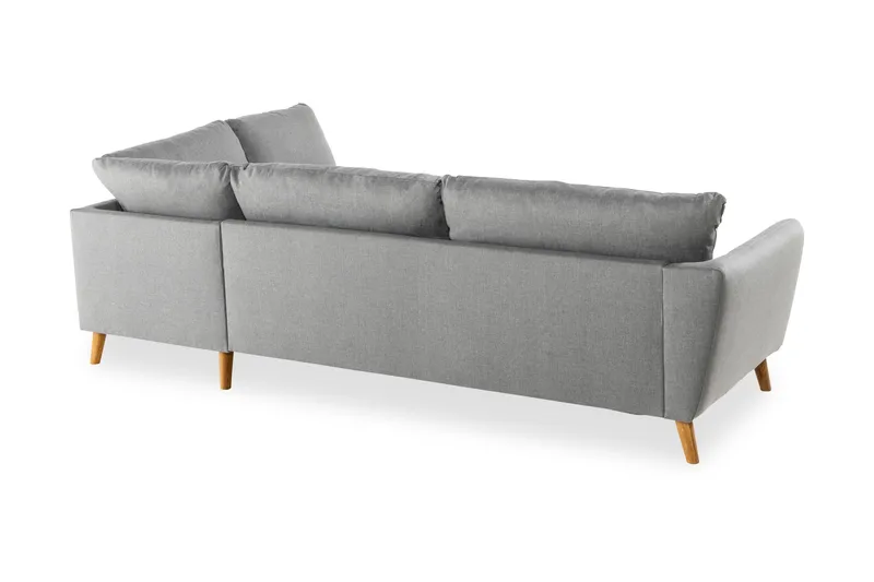 Trend 4-sits Högervänd L-formad Schäslongsoffa i Tyg - Grå - Möbler - Soffa - Divansoffa & schäslongsoffa - 4 sits soffa med divan
