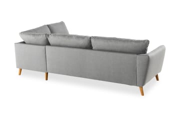 Trend 4-sits Högervänd L-formad Schäslongsoffa i Tyg - Grå - Möbler - Soffa - Divansoffa & schäslongsoffa - 4 sits soffa med divan