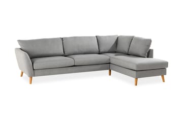 Trend 4-sits Högervänd L-formad Schäslongsoffa i Tyg - Grå - Möbler - Soffa - Divansoffa & schäslongsoffa - 4 sits soffa med divan