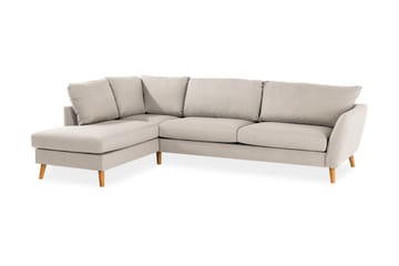 Trend 4-sits Vänstervänd L-formad Divansoffa i Tyg - Beige - Möbler - Soffa - Divansoffa & schäslongsoffa - 4 sits soffa med divan